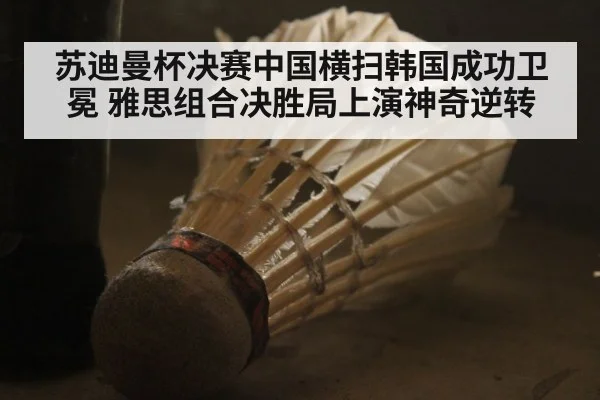 苏迪曼杯决赛中国横扫韩国成功卫冕 雅思组合决胜局上演神奇逆转